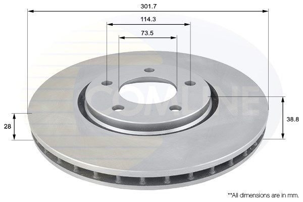 фото Тормозной диск comline adc2305v