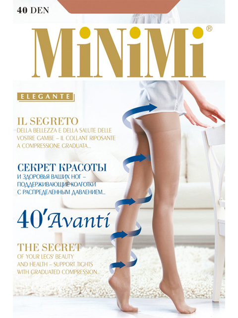 

Колготки женские MiNiMi AVANTI 40 коричневые 5 (XL), AVANTI 40