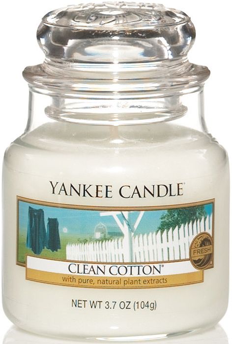 фото Свеча yankee candle clean cotton small jar candle 104 г