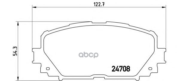 

Тормозные колодки brembo P83101