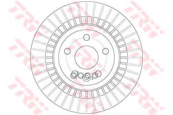 фото Тормозной диск trw/lucas для df6308