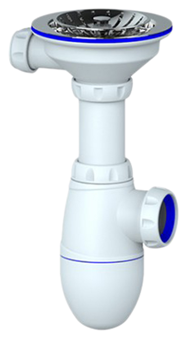

Сифон для кухонной мойки UNICORN B412, Белый