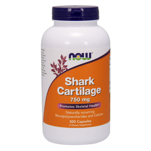 фото Акулий хрящ now shark cartilage капсулы 750 мг 300 шт.