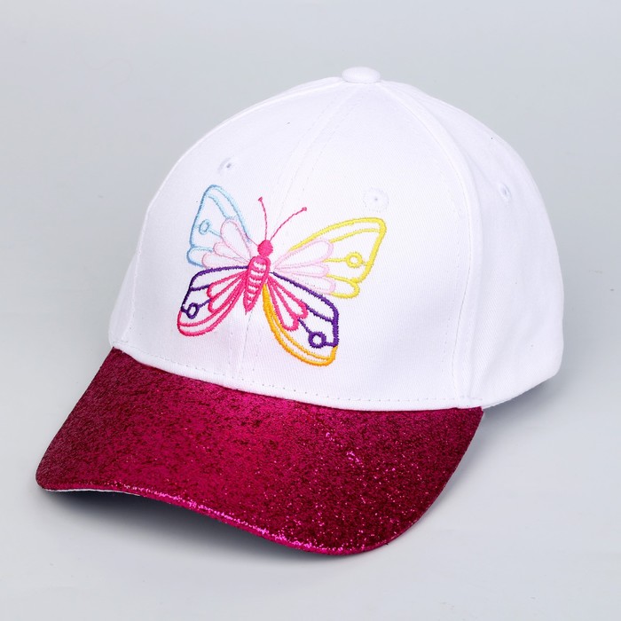

Кепка детская Fly beautiful, рр 54см, Белый;красный, Кепка детская для девочки