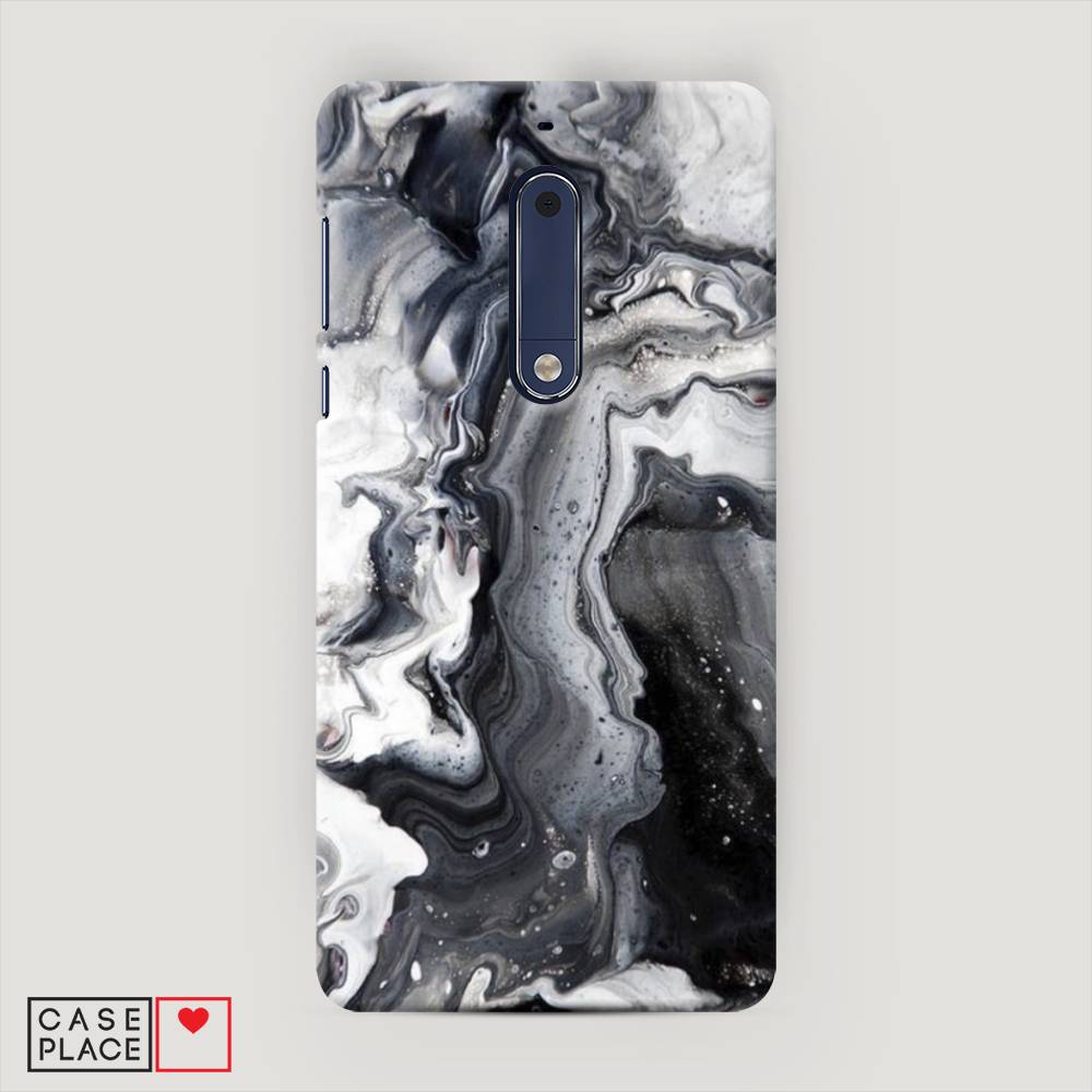 

Чехол Awog "Бело-черные сложные полосы" для Nokia 5, 120220-2