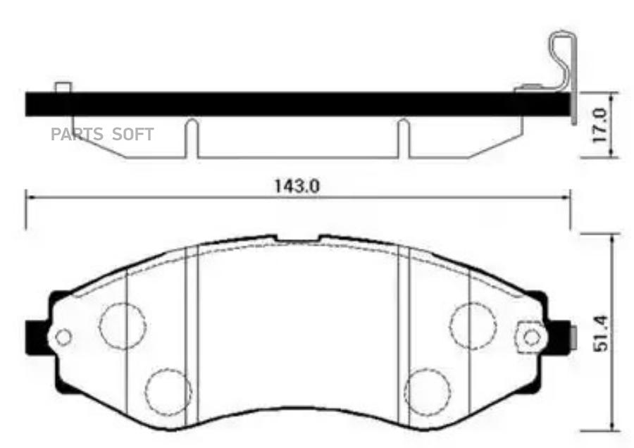 

Колодки тормозные дисковые передн CHEVROLET: EVANDA 05-, TACUMA 00, REZZO 00- DAEWOO: LEGA