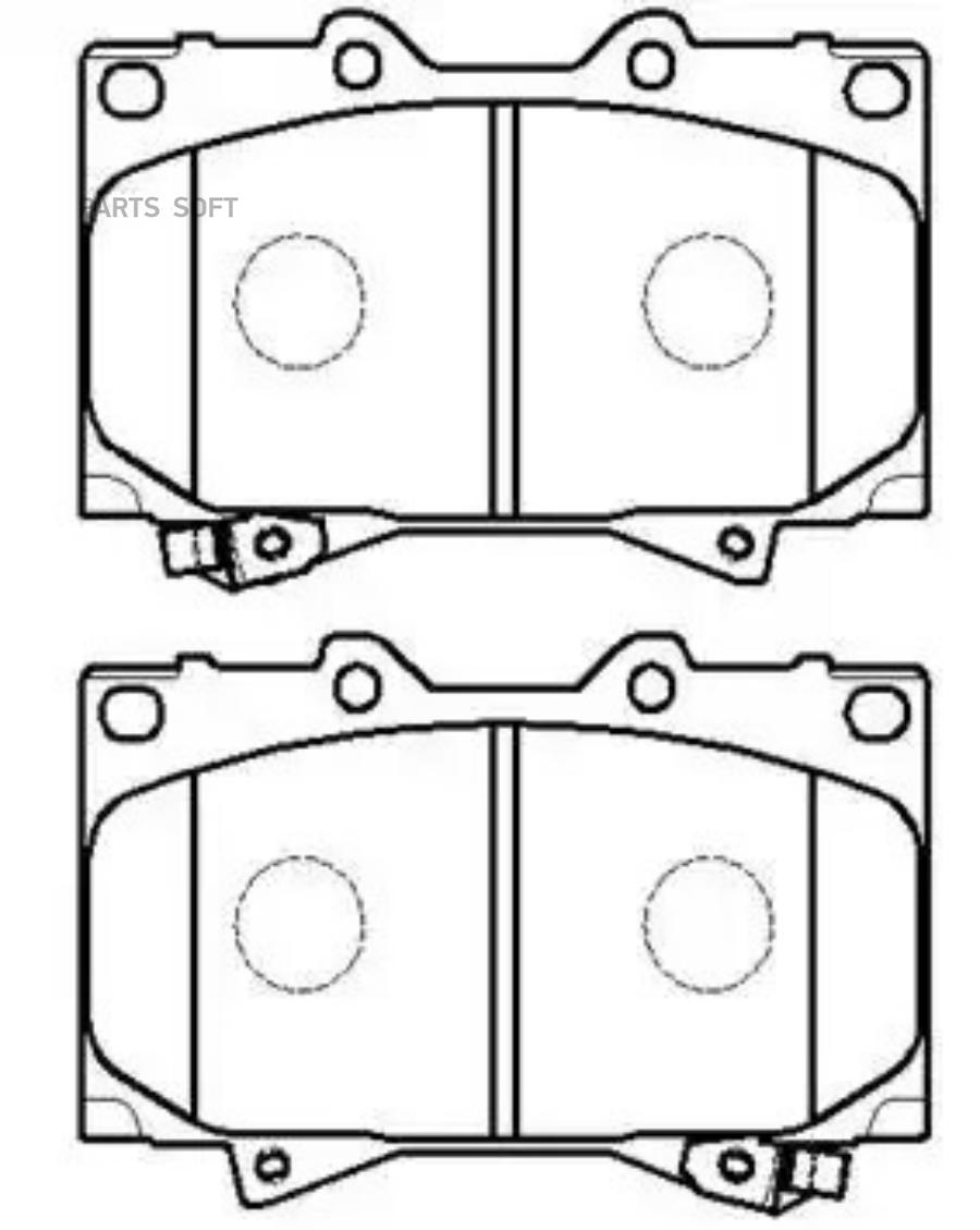 

Колодки тормозные дисковые передн. TOYOTA: LAND CRUISER (UZJ100) 98.1- LEXUS: LX 98-