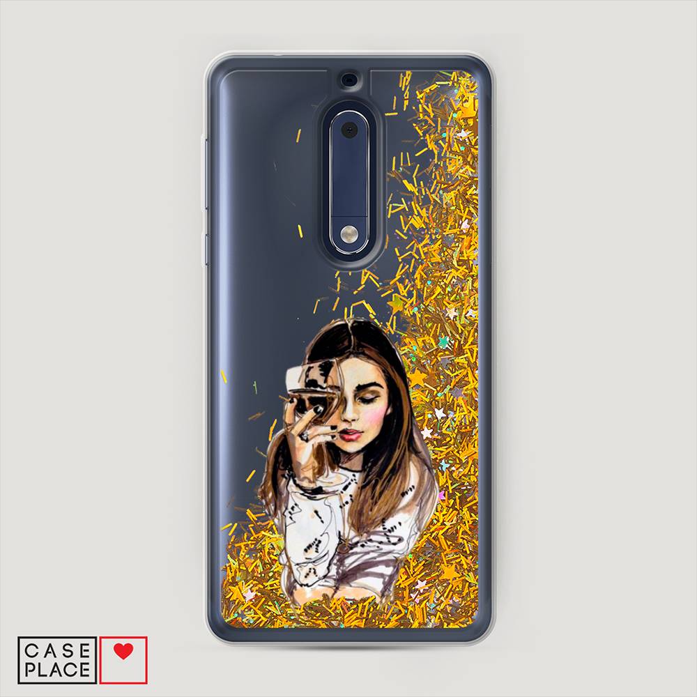 

Чехол Awog "Девушка с бокалом" для Nokia 5, 120290-1