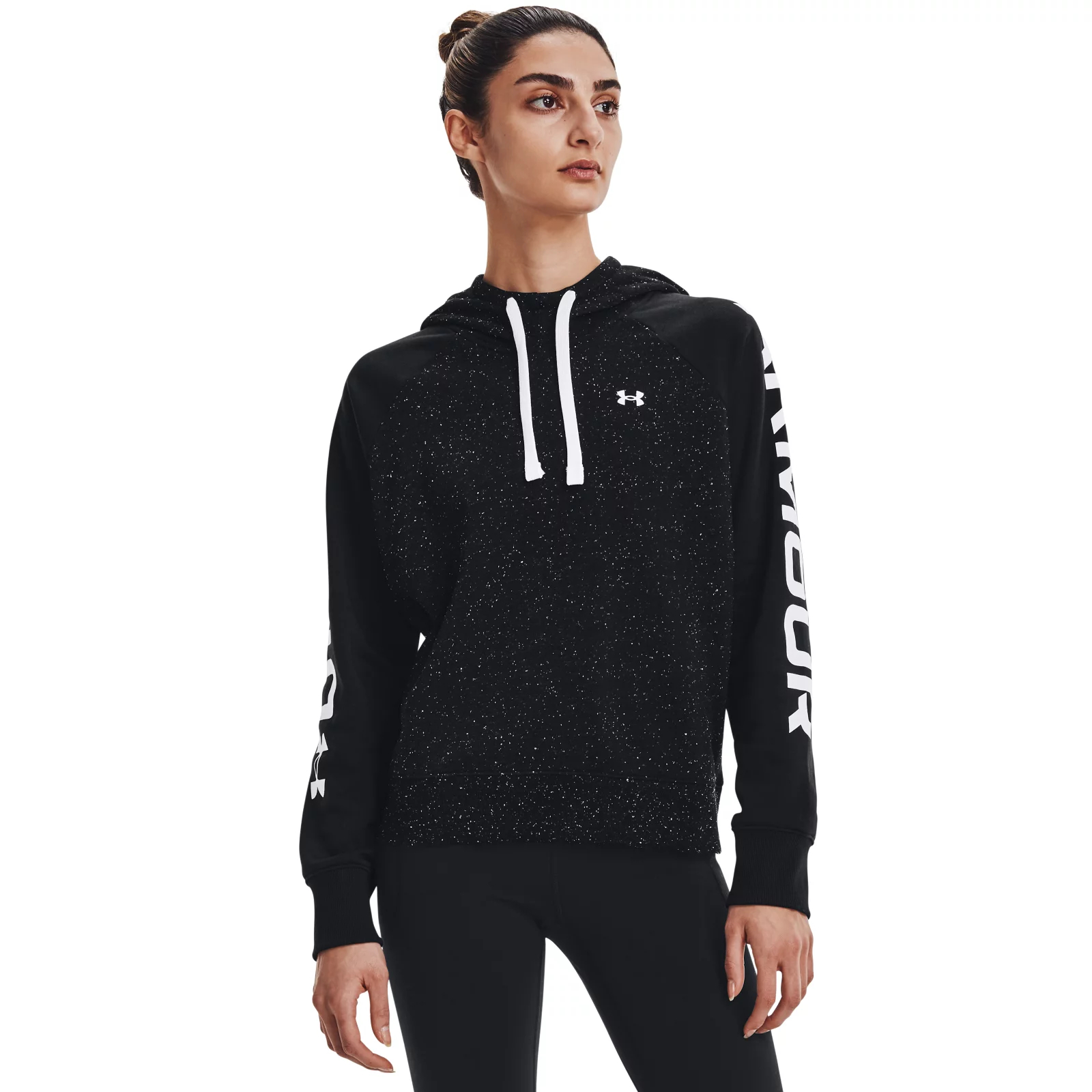 фото Худи женское under armour 1365861-001 черное xs