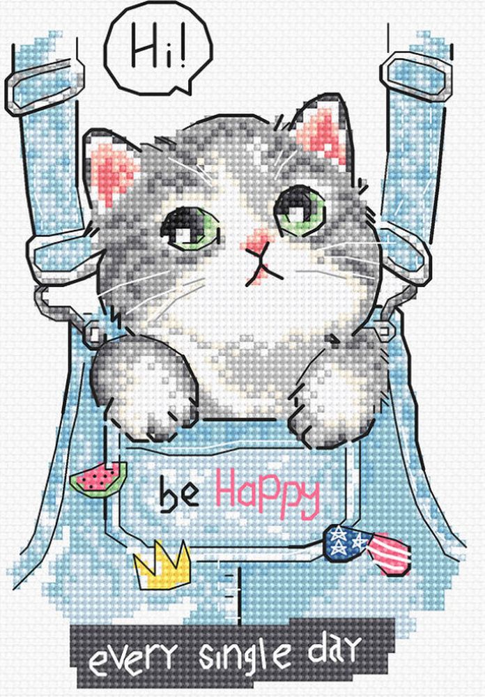 

Набор для вышивания LetiStitch Be Happy!