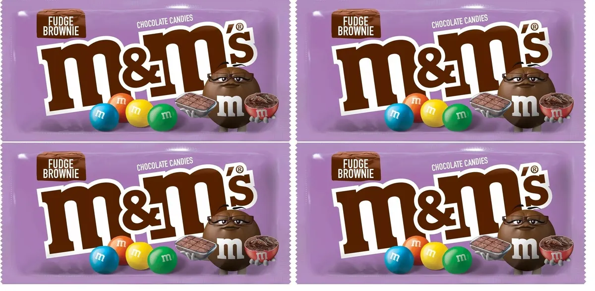 

Шоколадное Драже M&M's Fudge Brownie 40 гр*4 шт, Шоколадное Драже