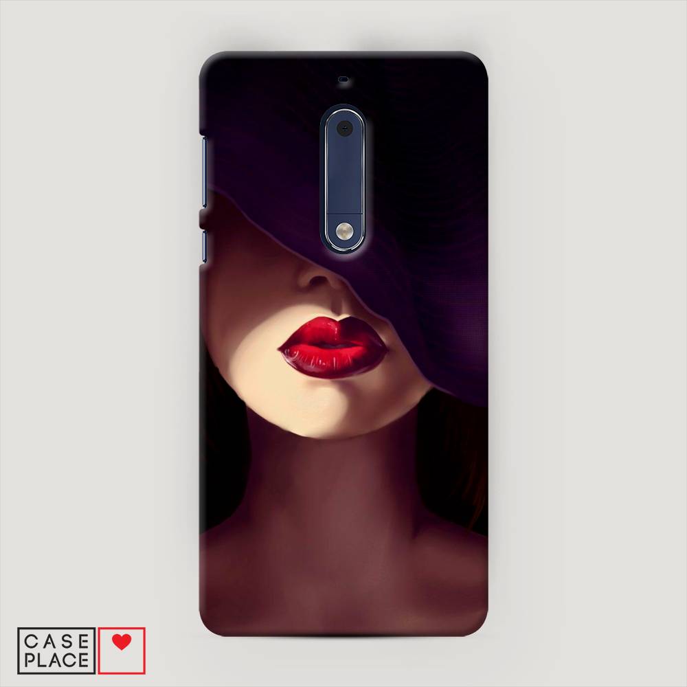 фото Чехол awog "красные губы" для nokia 5