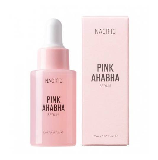 фото Отшелушивающая сыворотка для лица с кислотами nacific pink aha bha serum 20 мл