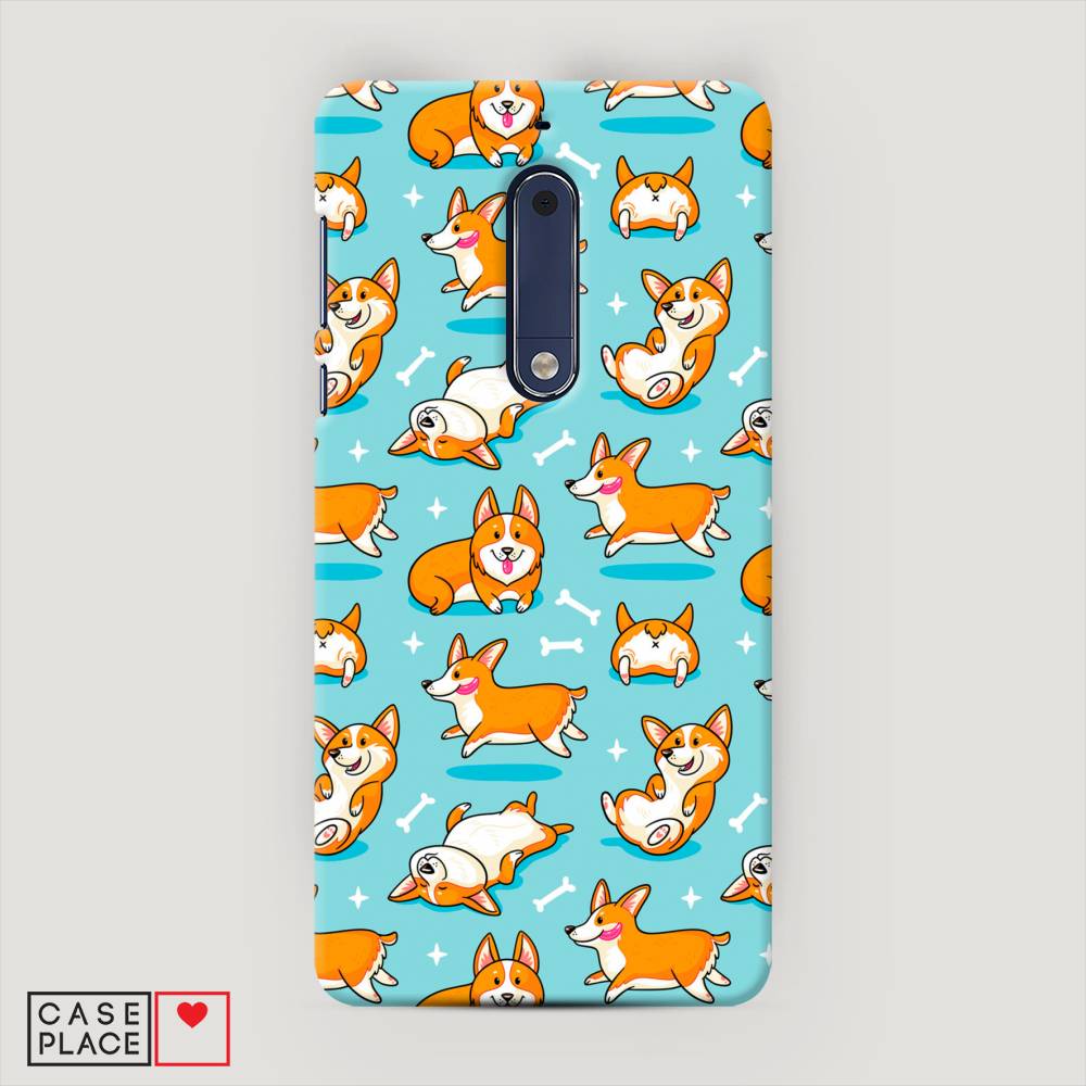 

Чехол Awog "Веселые корги" для Nokia 5, 120220-1