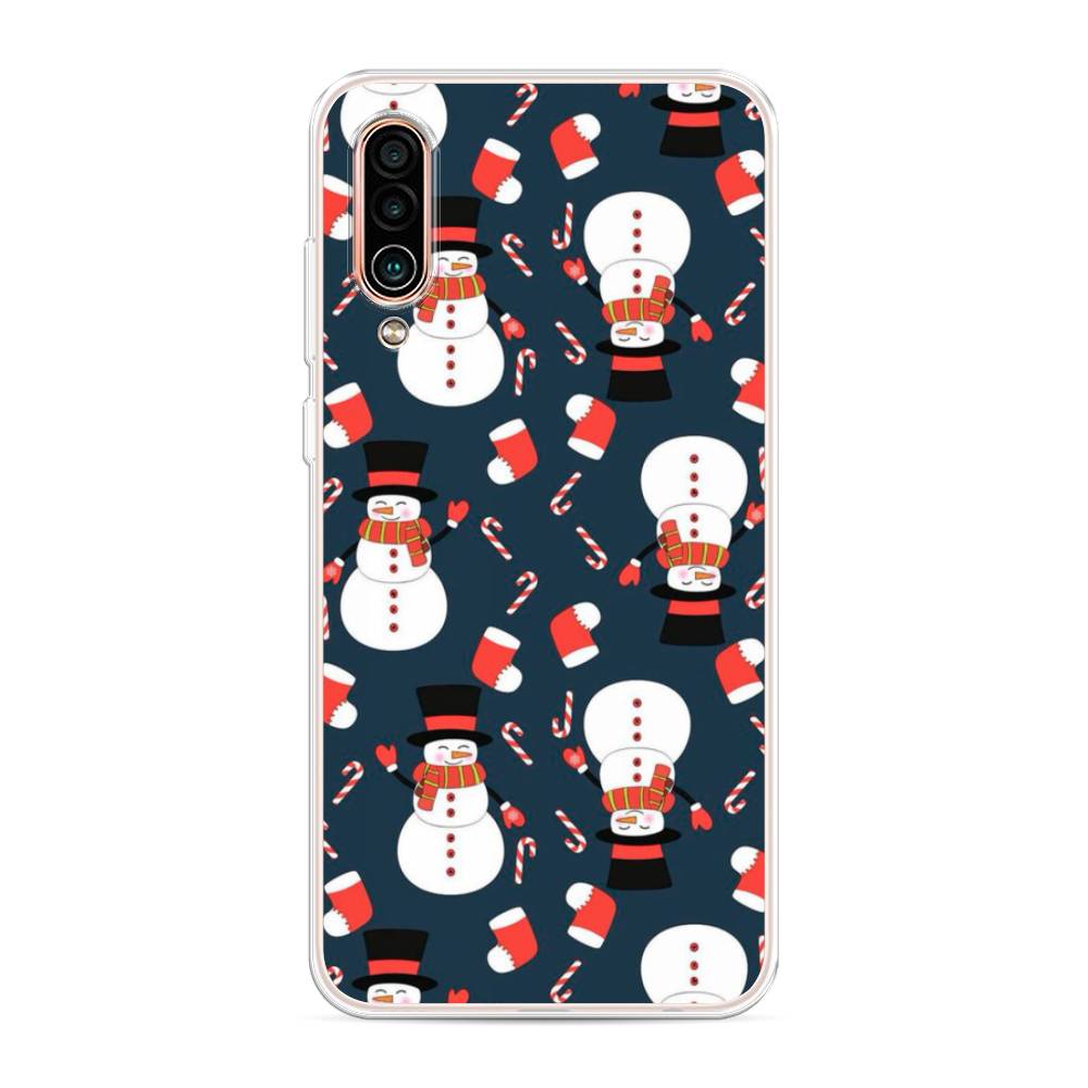 

Чехол на Meizu 16Xs "Синие снеговики", Синий;белый;красный, 73450-5