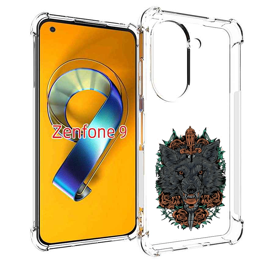 

Чехол MyPads красивый злой волк для Asus Zenfone 9 (AI2202), Прозрачный, Tocco
