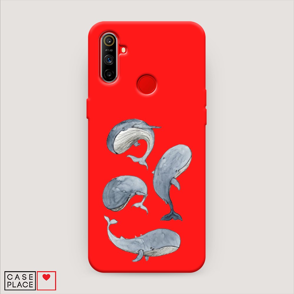 

Чехол Awog на Realme C3 "Киты", Разноцветный, 253053-1