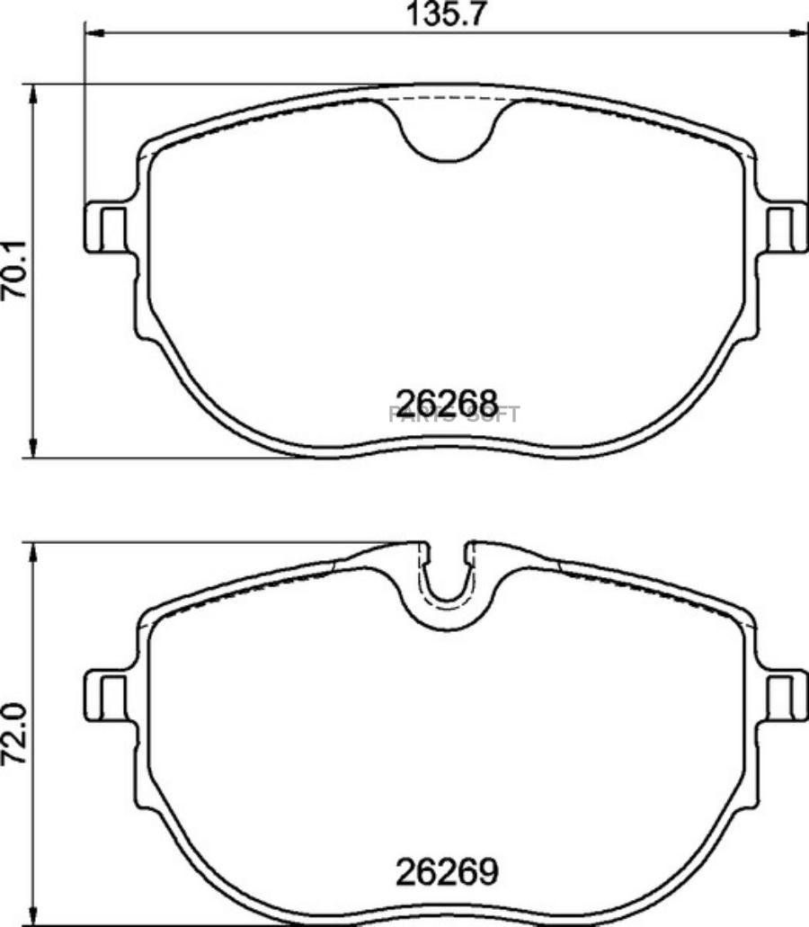 

Тормозные колодки Textar 2626801