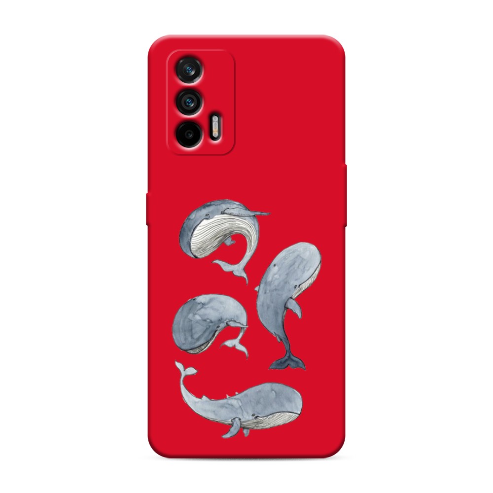 

Чехол Awog на Realme Q3 Pro/GT "Киты", Разноцветный, 256553-1