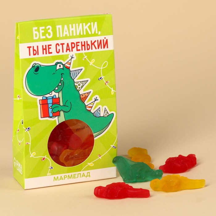 

Мармелад Фабрика Счастья без паники динозавры 50 г