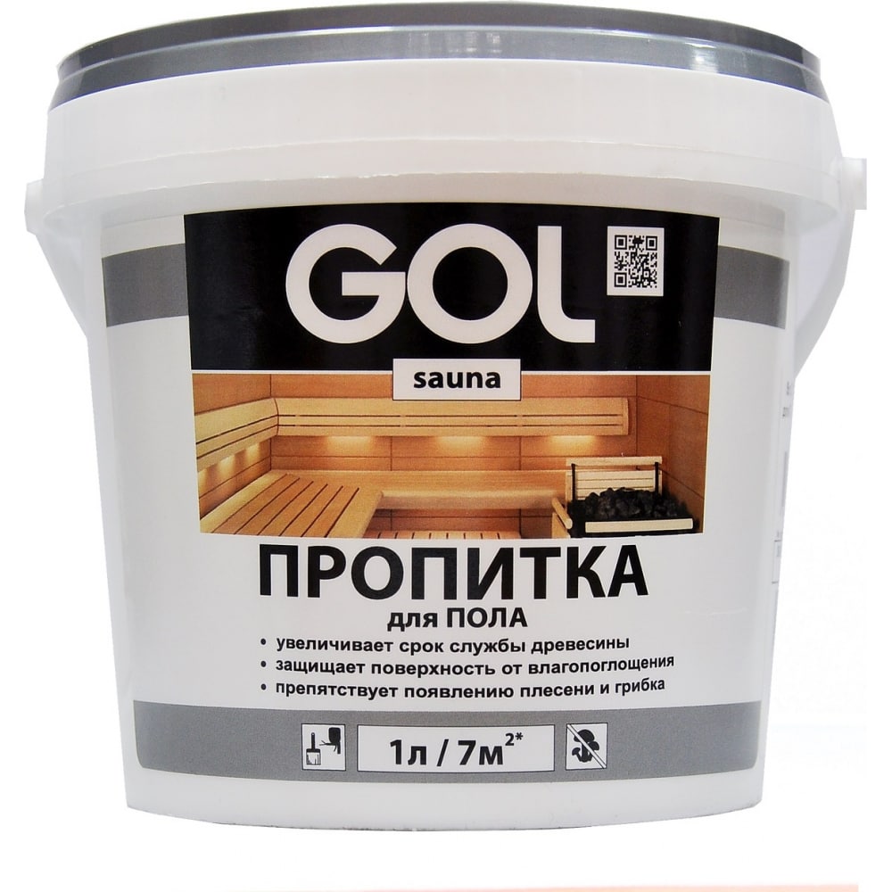 декоративная акриловая краска palizh Пропитка для пола Palizh GOL sauna 1 л Sn.313-1 11605928