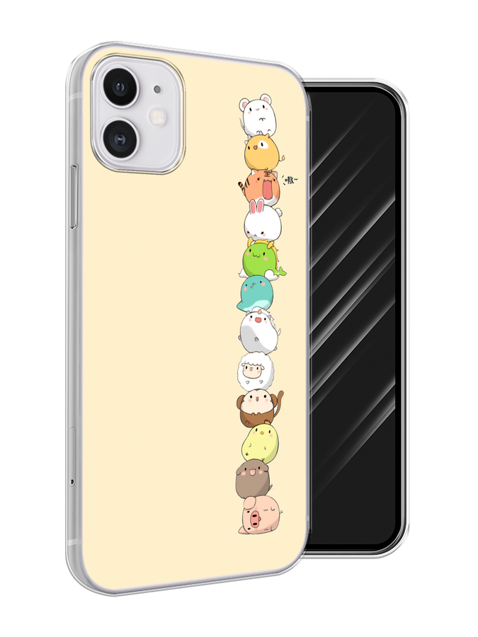 

Чехол Awog на Apple iPhone 11 / Айфон 11 "Питомцы Чиби", Разноцветный, 12150-1