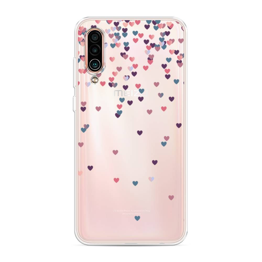 

Чехол на Meizu 16Xs "Посыпка сердечки", Розовый;фиолетовый, 73450-3