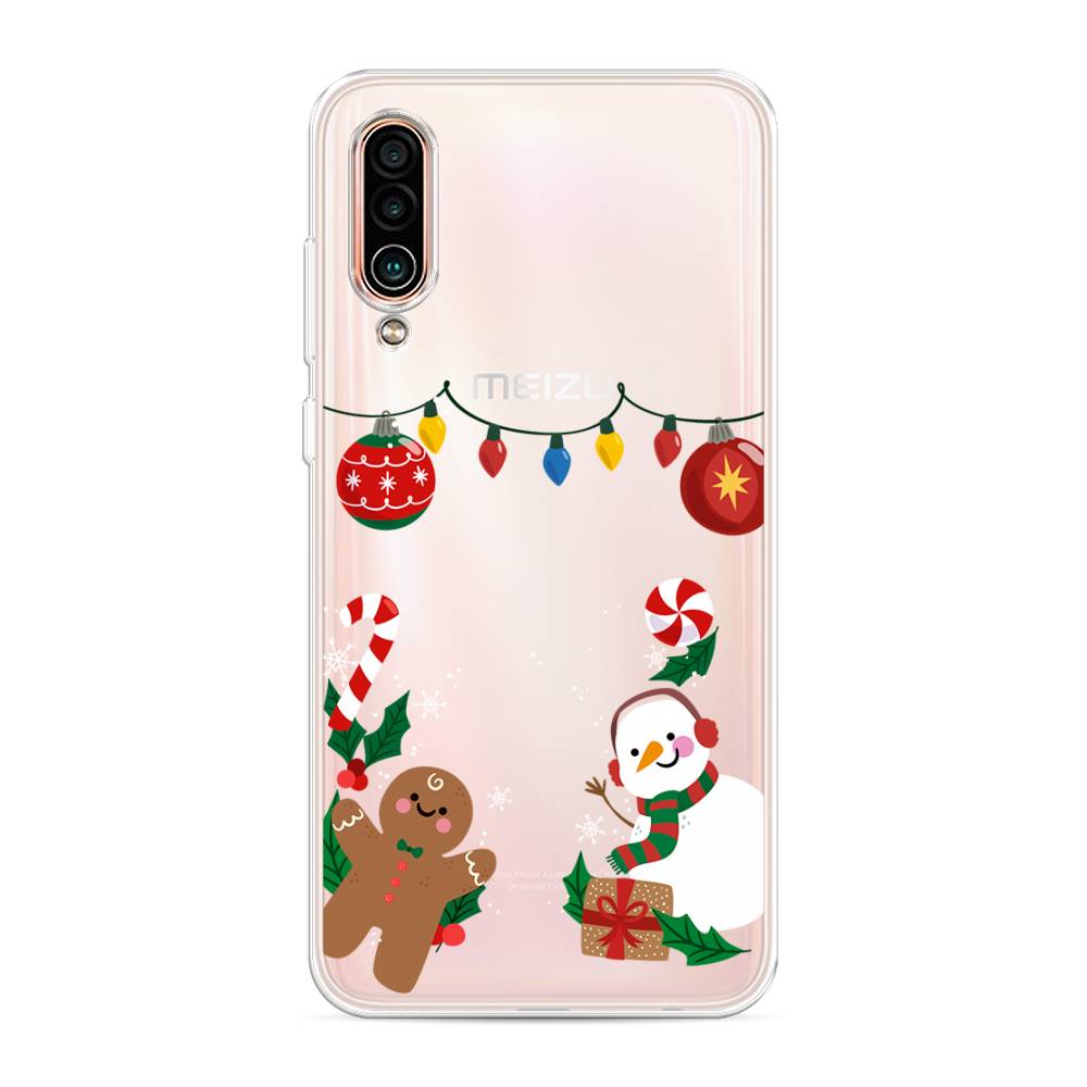 

Чехол на Meizu 16Xs "Новогоднее настроение", Коричневый;красный;зеленый, 73450-5