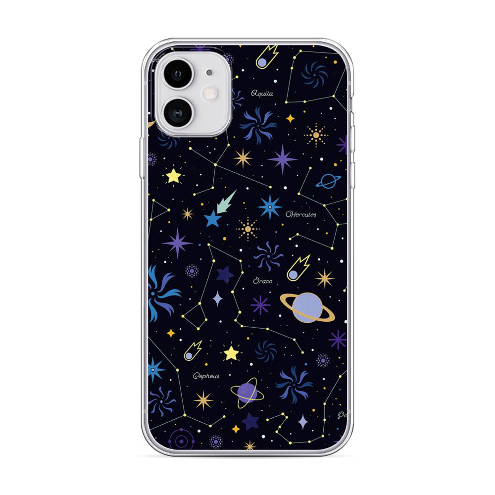 

Чехол Awog для Apple iPhone 11 "Цветной космос"
