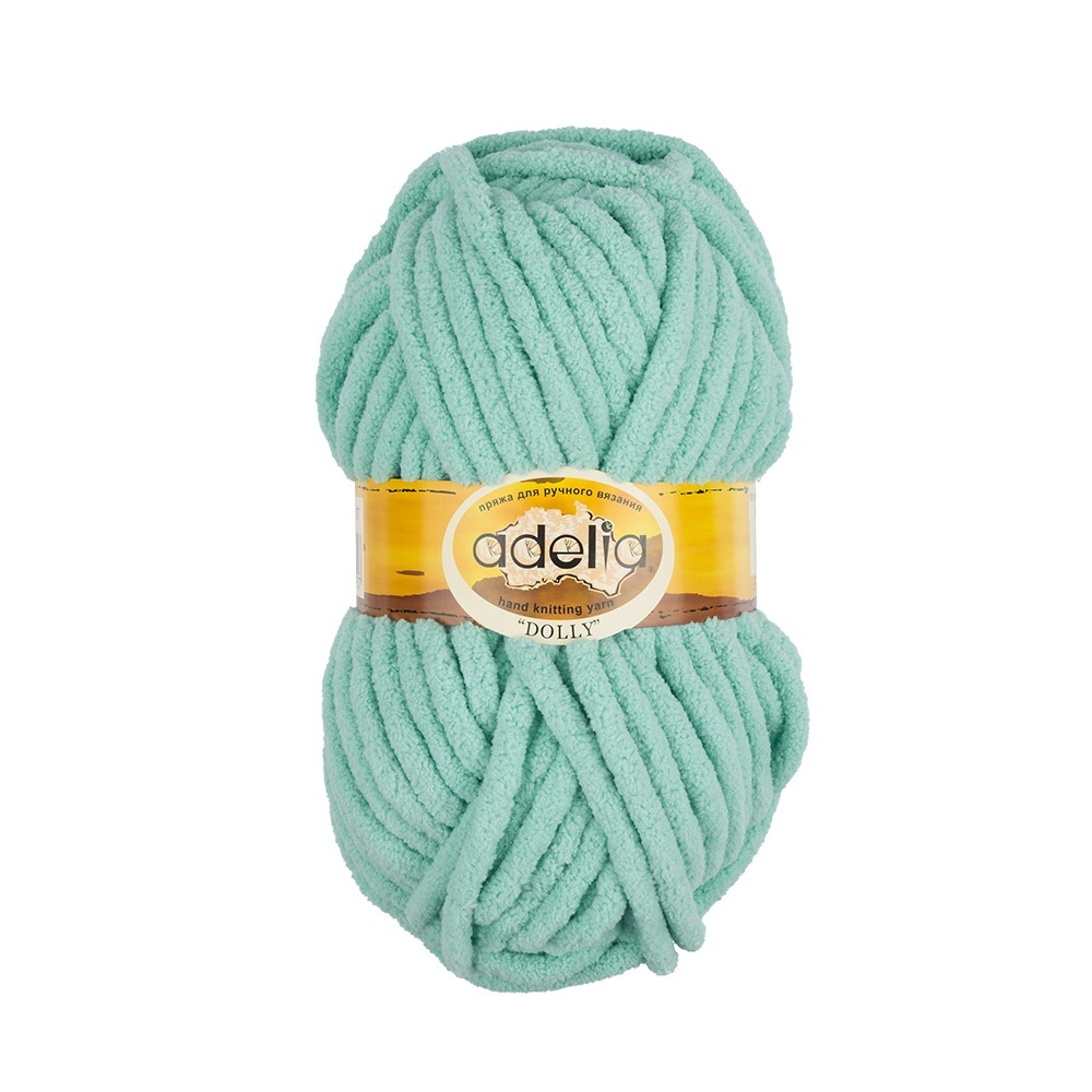 

Пряжа Adelia Dolly, 100% полиэстер, 5х100 г, 40 м+-3 м, №07, светло-зеленый