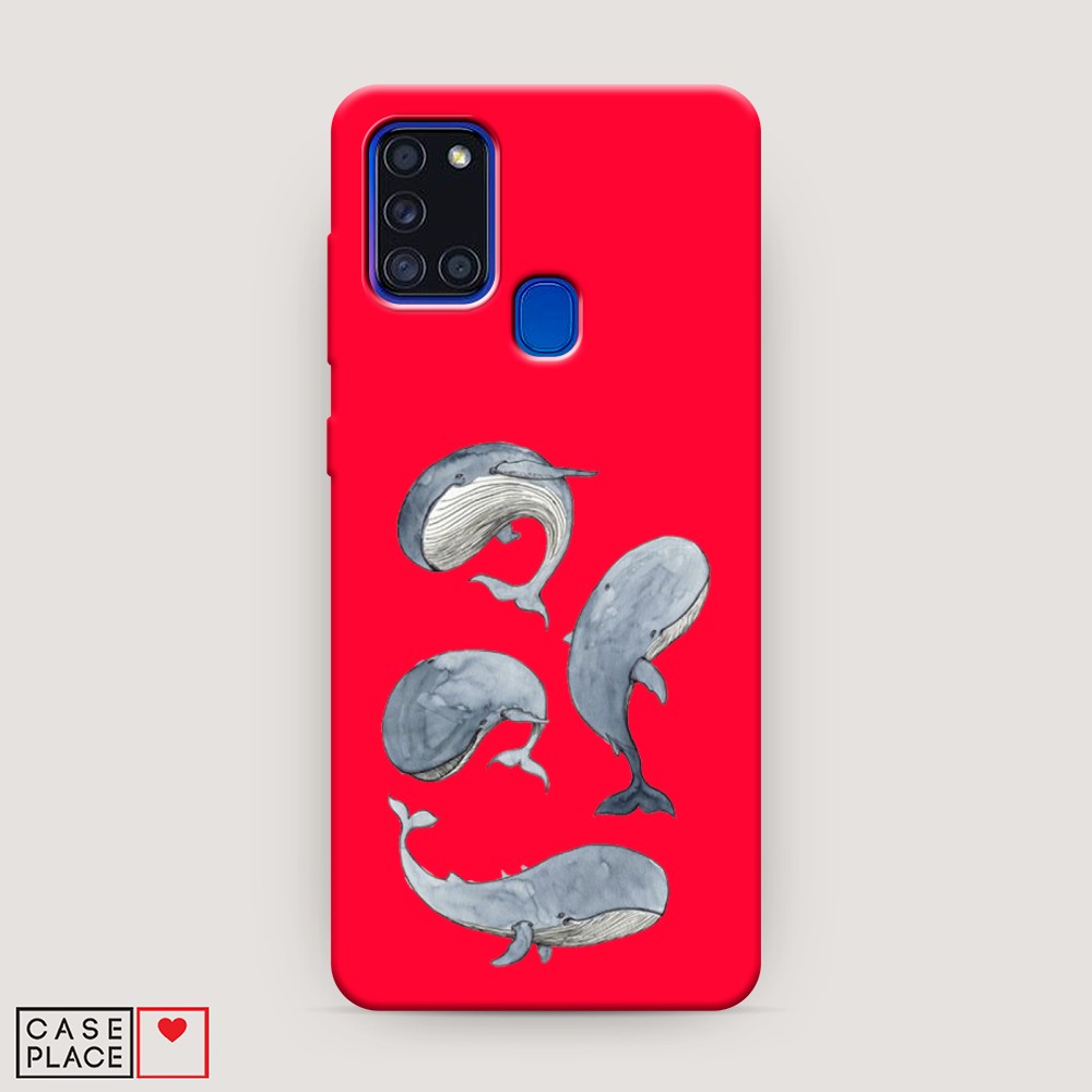 

Чехол Awog на Samsung Galaxy A21s / Самсунг A21s "Киты", Разноцветный, 2100253-1