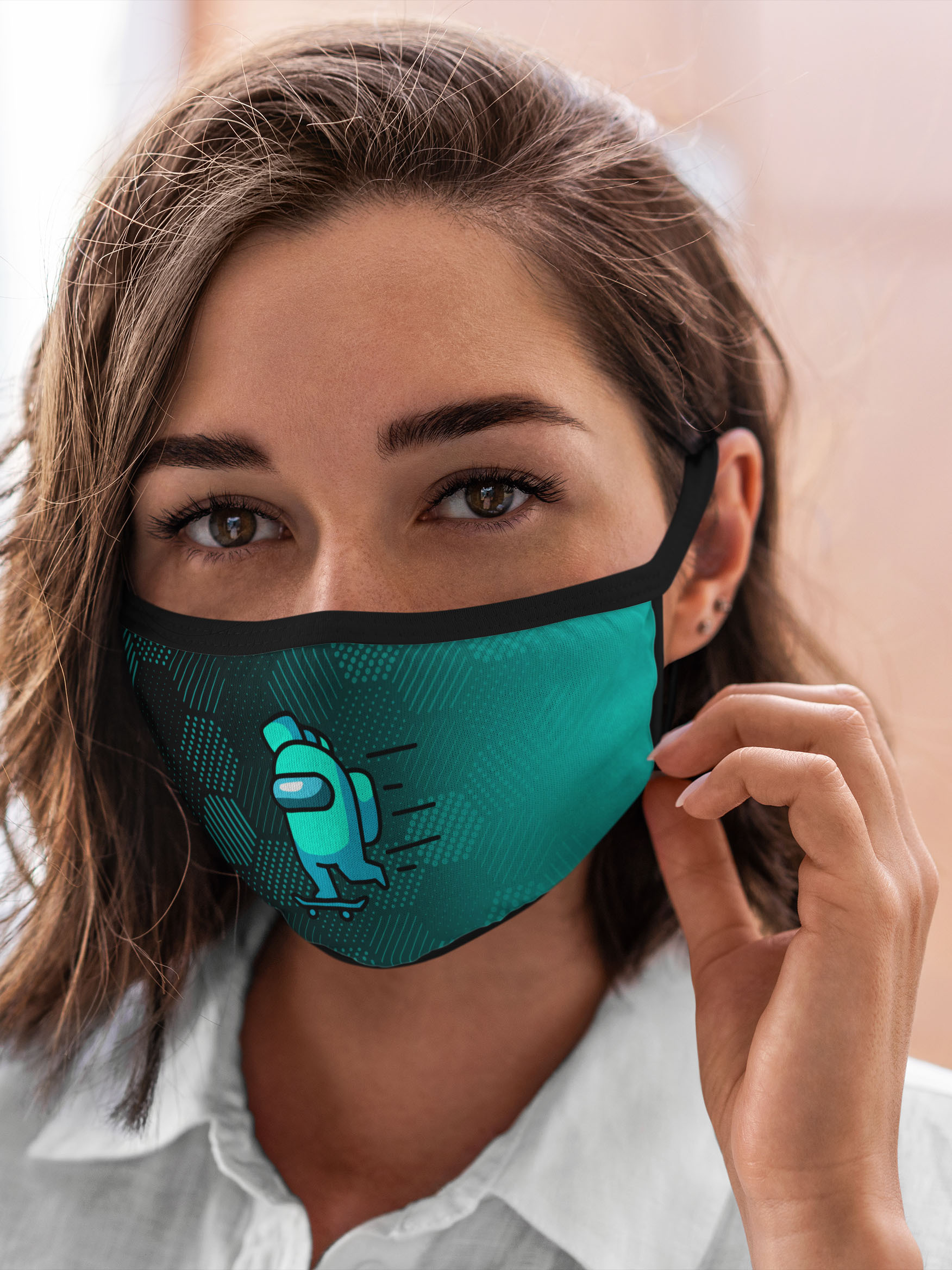 

Многоразовая маска унисекс Burnettie Among Us Us, Разноцветный, Among Us Us.