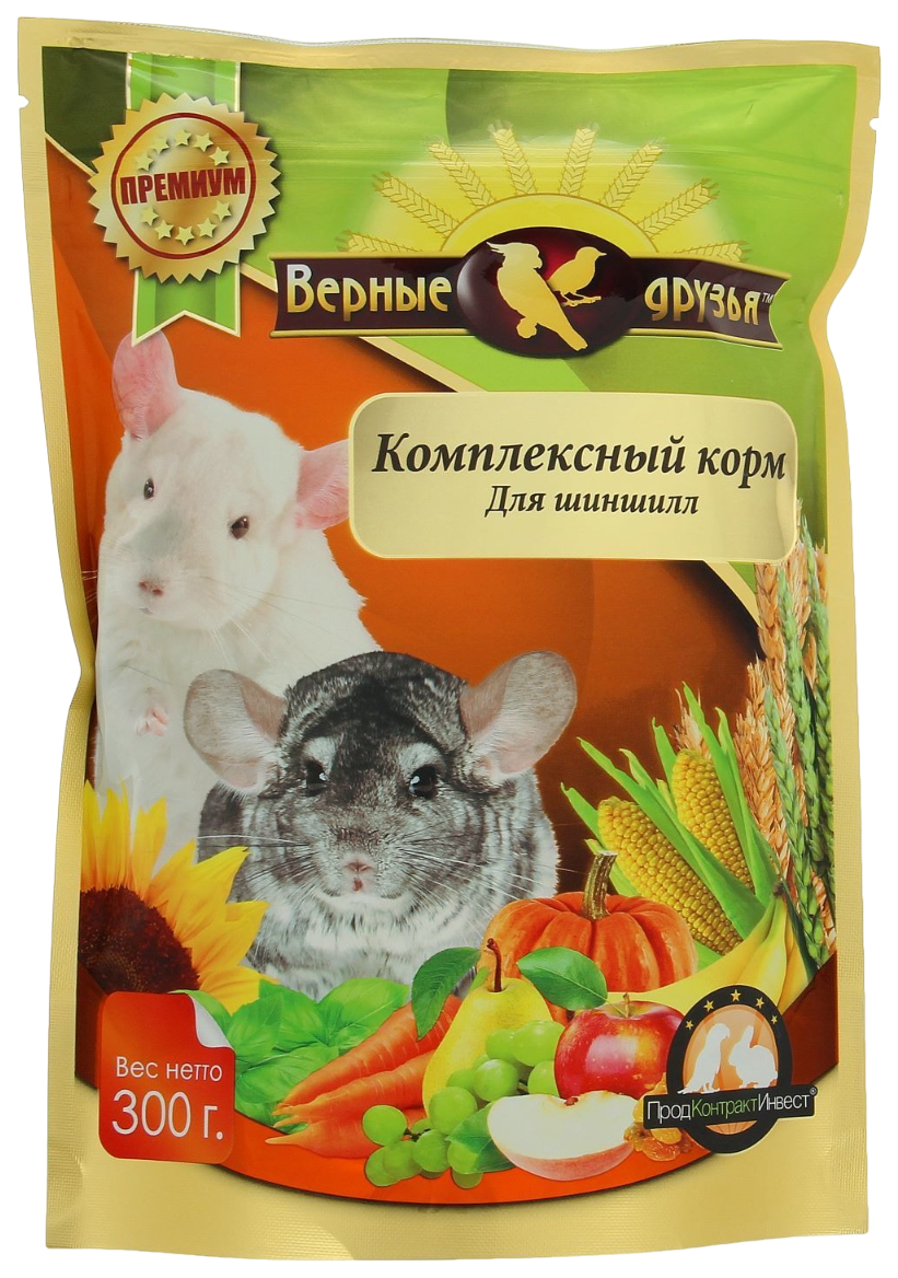 Корм для шиншилл Верные друзья, 300 г
