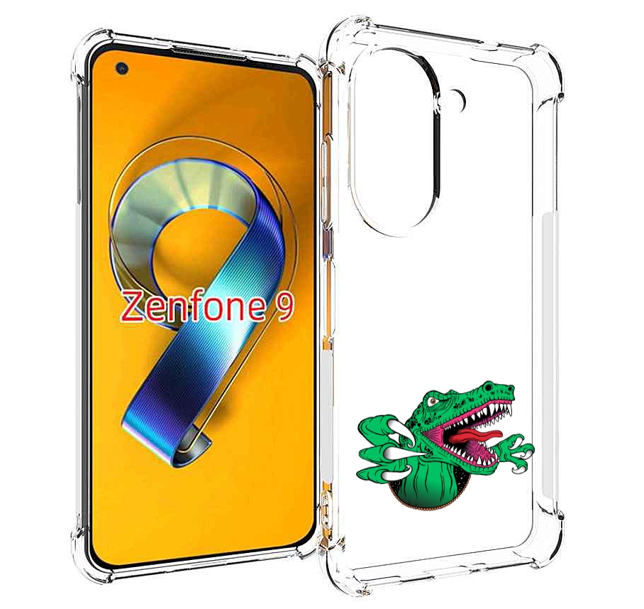 Чехол MyPads крокодил для Asus Zenfone 9 (AI2202)