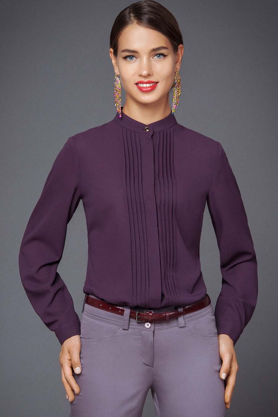 

Блуза женская Арт-Деко R-1242 бордовая 42 RU, R-1242