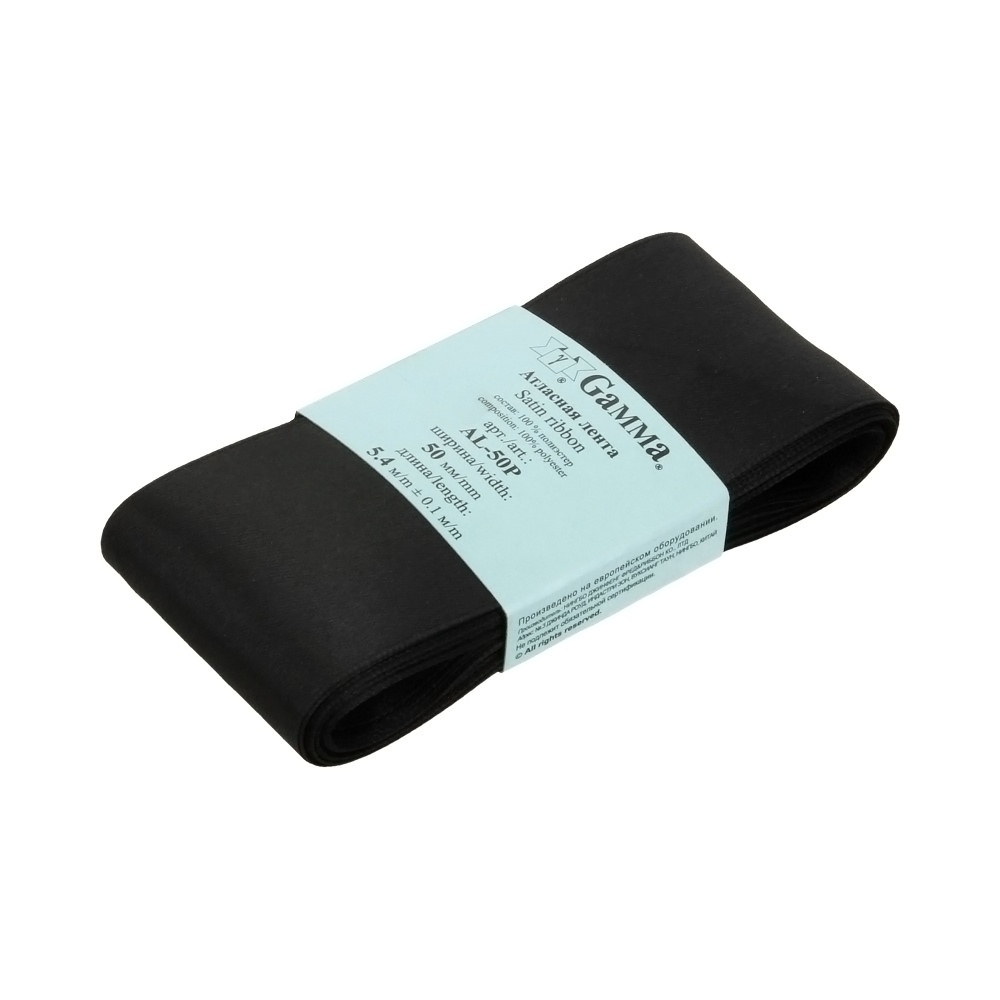 

Лента Gamma 50 мм, 5,4 м, № 113, цвет черный