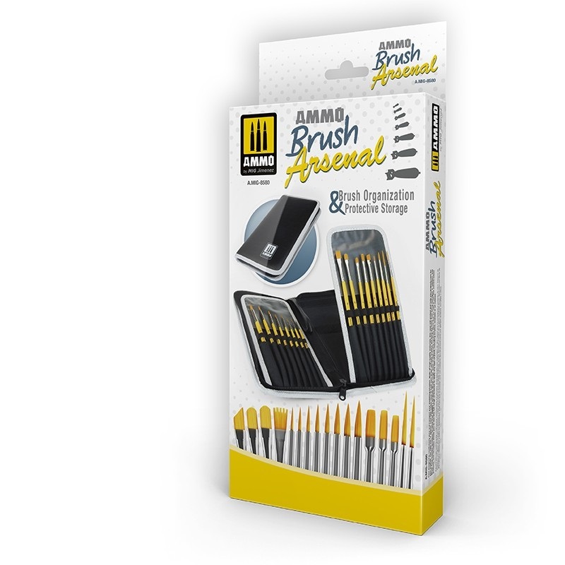 

AMIG8580 Органайзер для инструмента AMMO Brush Arsenal