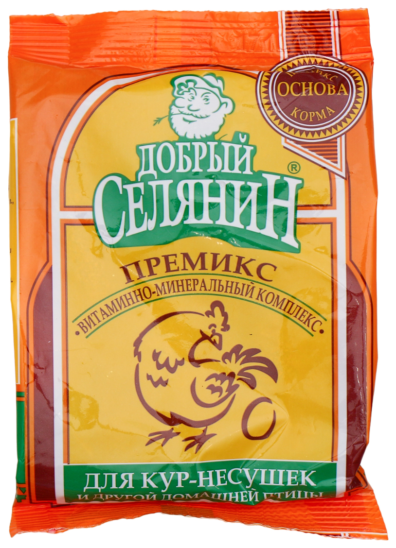 Премикс ВМК Добрый селянин, для кур-несушек и другой домашней птицы, 150 г, 1 шт