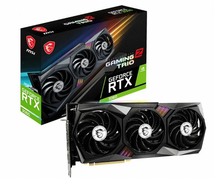 Видеокарта MSI NVIDIA GeForce RTX 3060 GAMING Z TRIO