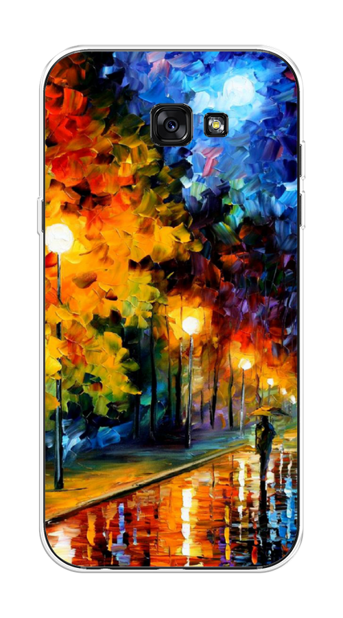 

Чехол на Samsung Galaxy A7 2017 "Безлюдная улочка", Оранжевый;желтый;синий, 20950-1