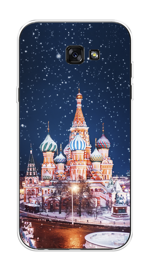 

Чехол на Samsung Galaxy A7 2017 "Москва 1", Коричневый;синий;белый, 20950-1