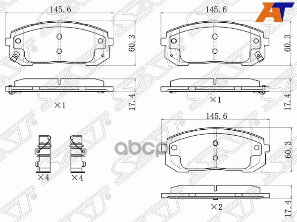 

Колодки Тормозные Перед Hyundai Sonata 19-/Kia K5 20-