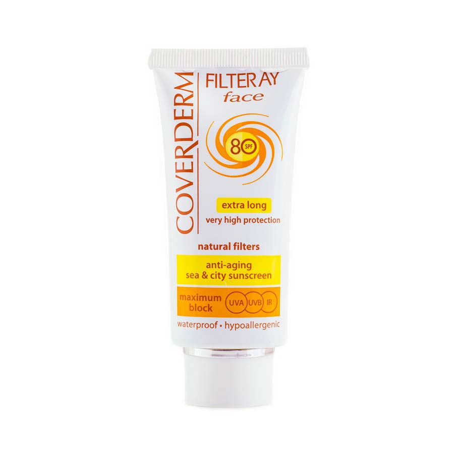 фото Крем для лица солнцезащитный coverderm filteray face spf 80