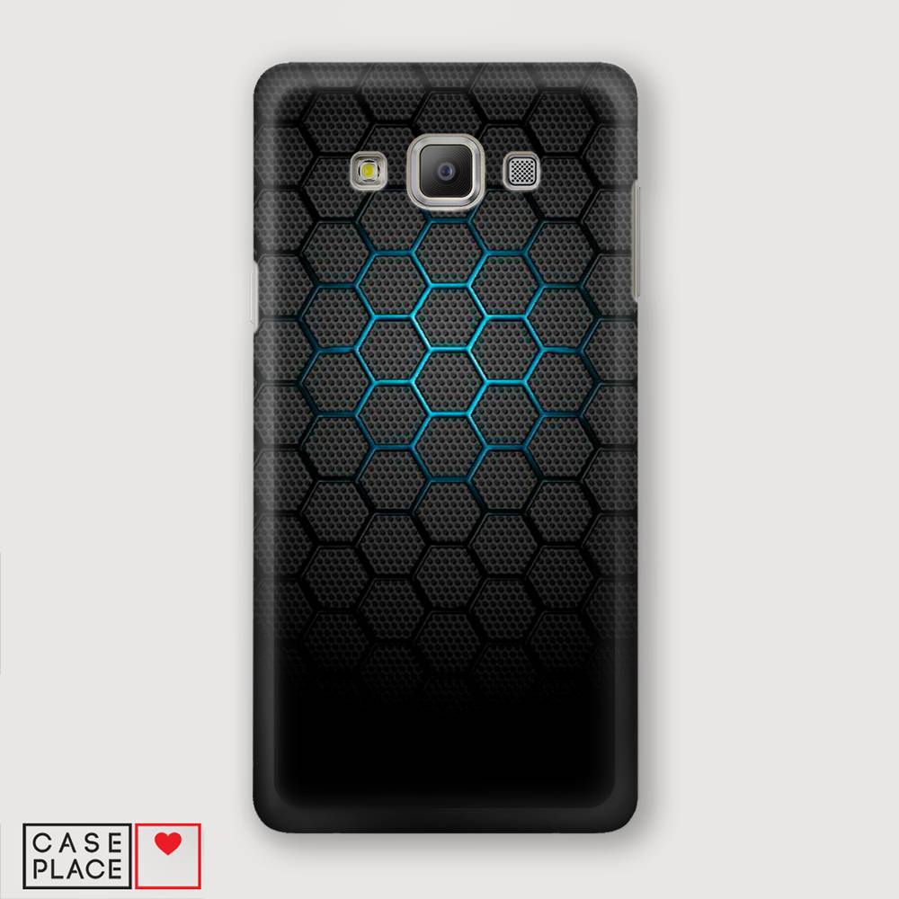 

Чехол Awog "Бирюзовые соты" для Samsung Galaxy A3, 20120-2