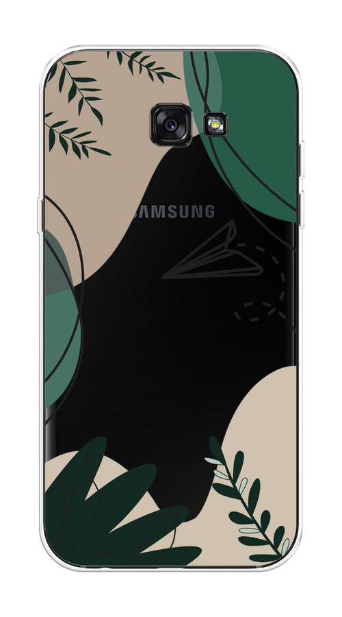 

Чехол на Samsung Galaxy A7 2017 "Secret Garden", Зеленый;бежевый;черный, 20950-1