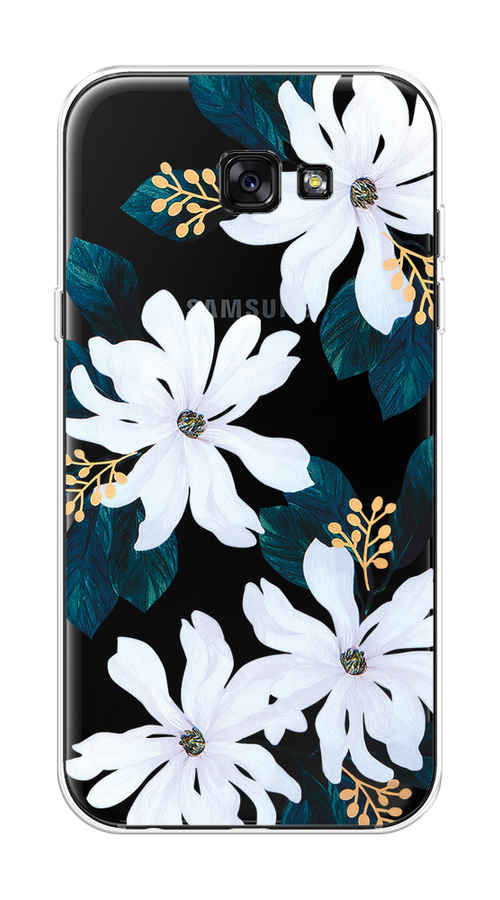 

Чехол на Samsung Galaxy A7 2017 "Delilah Flower", Зеленый;белый, 20950-1