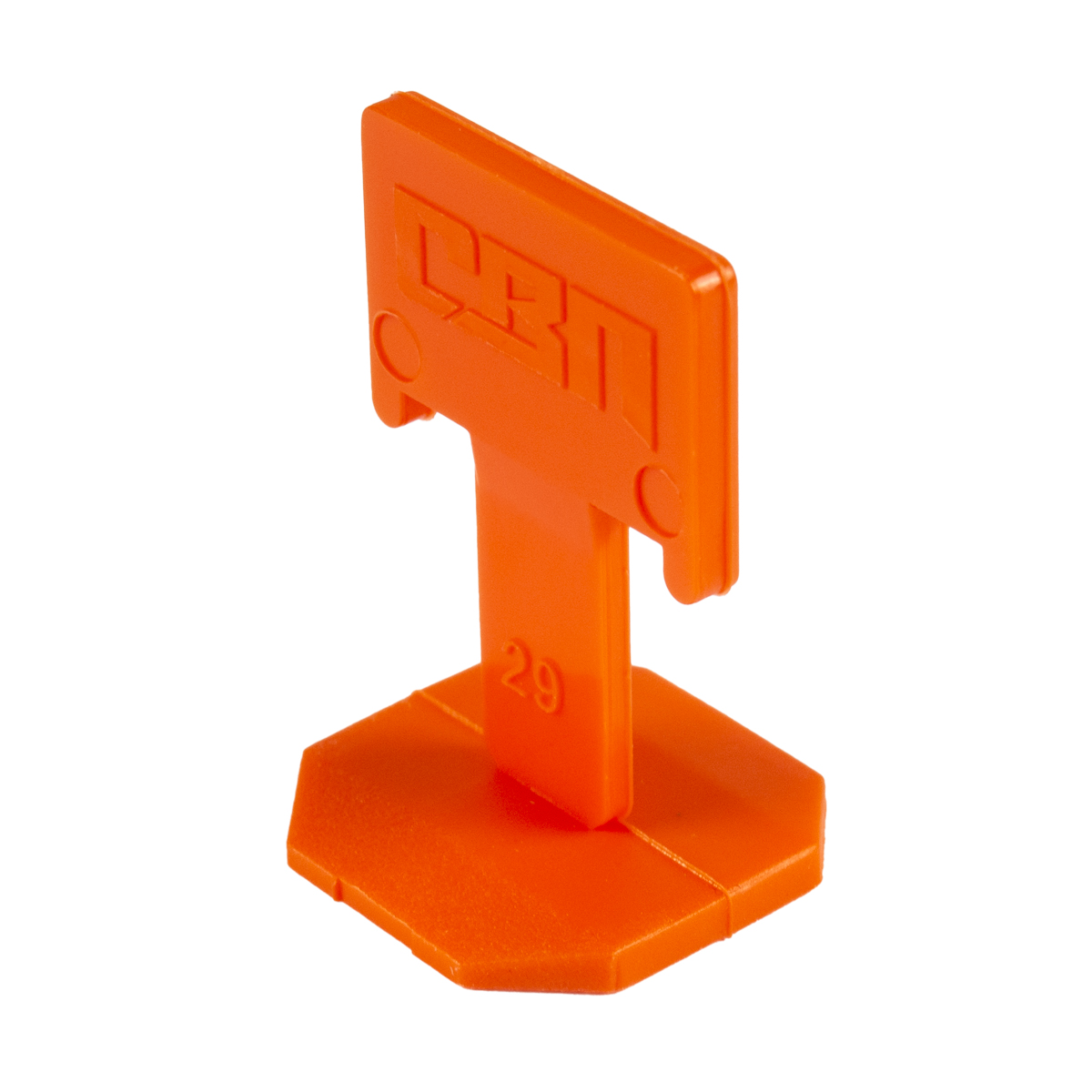 фото Система выравнивания плитки шабашка, зажимы «флажок», 1,5 мм, 100 шт, оранжевые