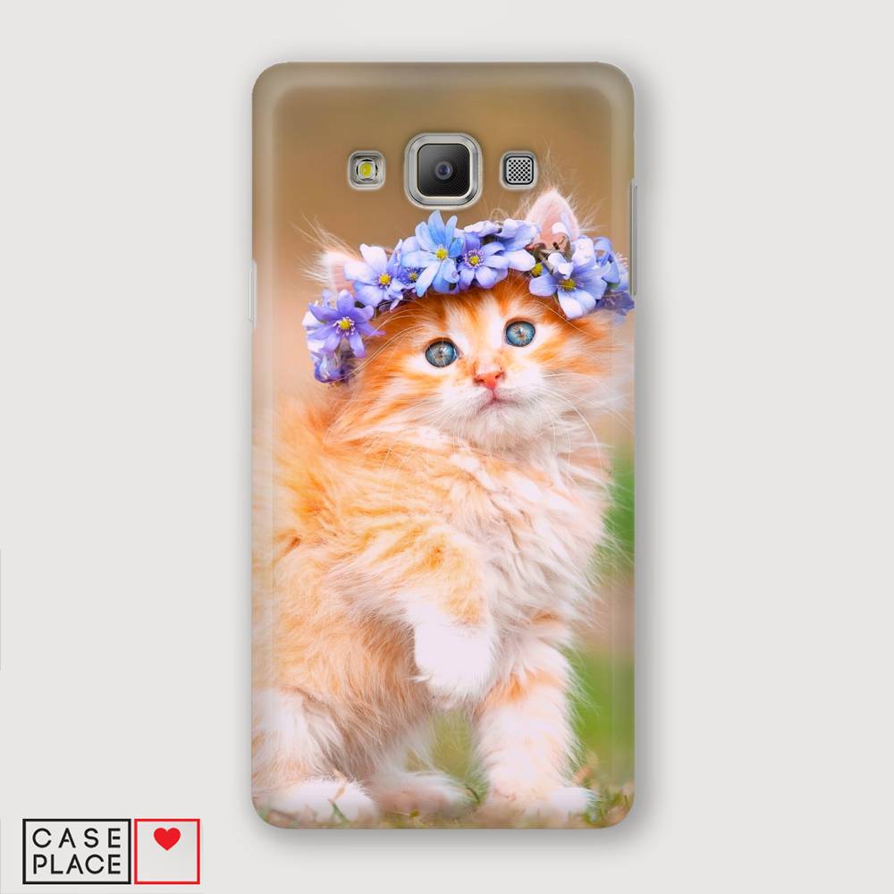 

Чехол Awog "Рыжий кот в венке" для Samsung Galaxy A3, 20120-1