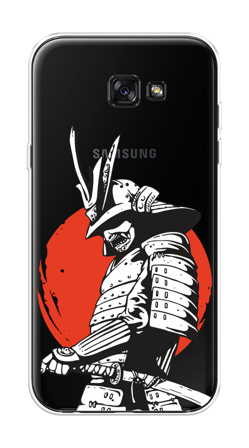 

Чехол на Samsung Galaxy A7 2017 "Самурай с катаной", Черный;красный;белый, 20950-1