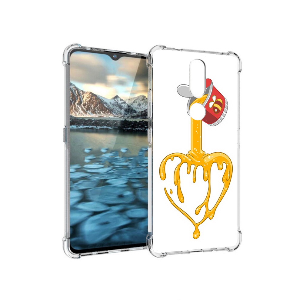 

Чехол MyPads Tocco для Nokia 2.4 медовое сердце (PT227049.107.471), Прозрачный, Tocco